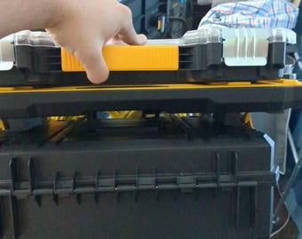 Adaptador Dewalt Tstak e Stanley Fatmax para DeWalt Pro Organizer 1 conjunto (caixa maior na parte superior)