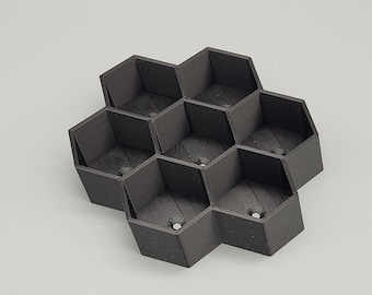 Hex Paint Tube Holder for walls – Fits 6 or 18 x 13ml Bottles | Citadel Compatible Organizer for Hobby & Miniature Paints