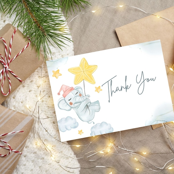 Printable Cute Thank You Card/instant Download/diy Digital - Etsy