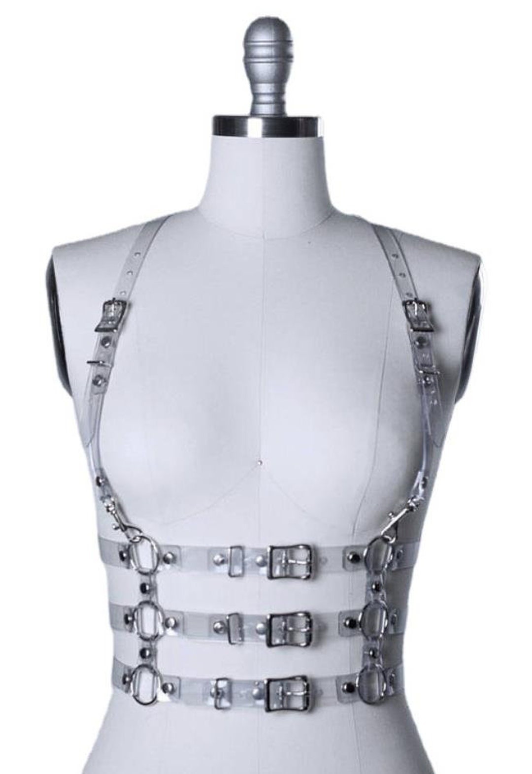 PVC Leather Shoulder Belt Asmodeus Strap Gothic Chest Leather, Gothic