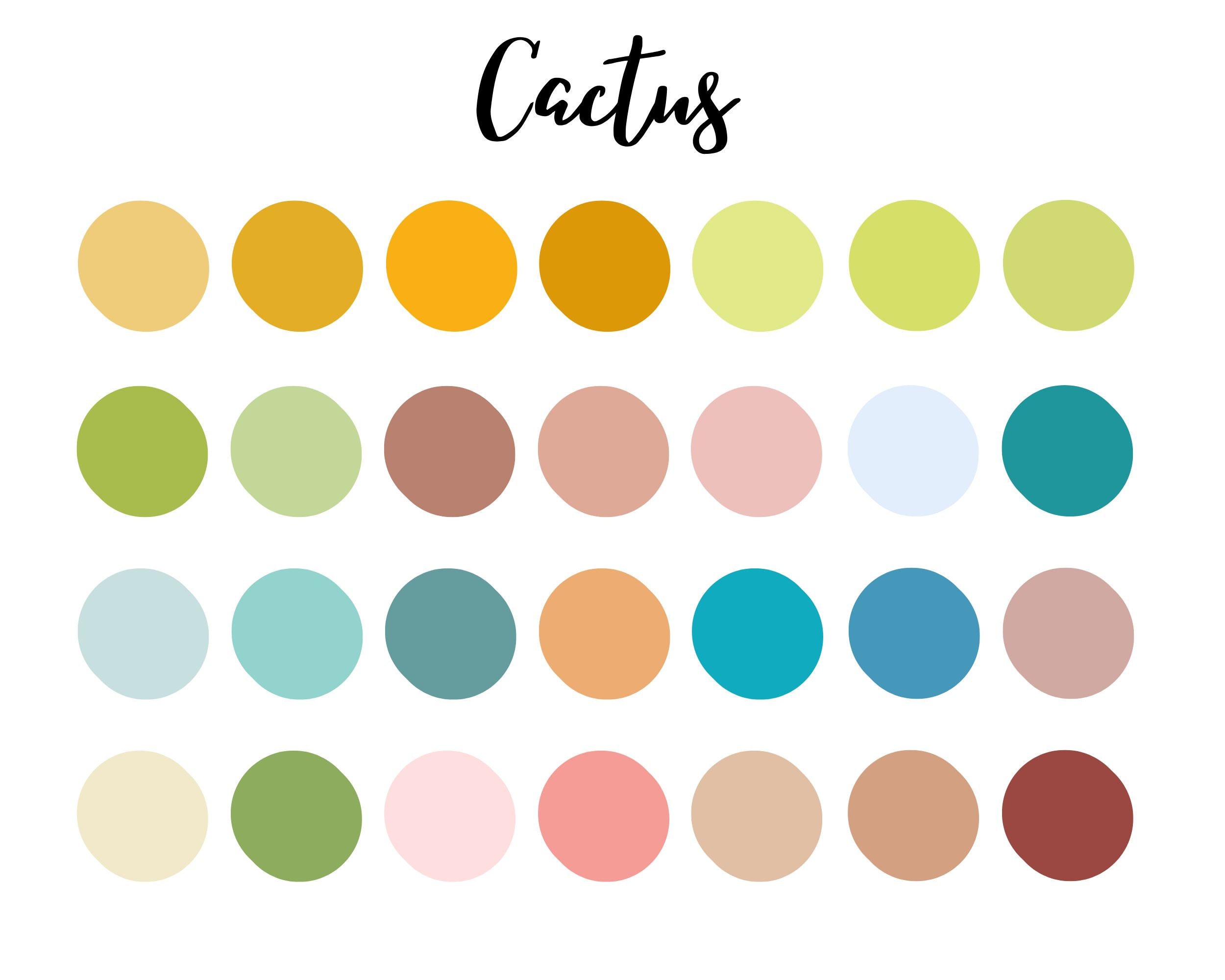 Cactus Color Palette Most Popular Hexadecimal Color Codes 28 Trendy ...