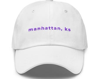 Manhattan KS Bestickter Dad Hut • Kansas Geschenk