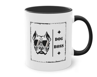 Dog Comic Kaffeetasse Keramiktasse Dog Present Coffee Mug, 11oz (0,33l) Tasse Hundetasse