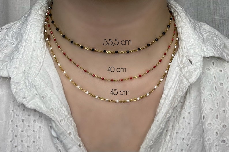 Collier personnalisé, collier initial prénom, bijoux acier inoxydable, cadeau, fait à la main, ras du cou, jewerly necklace, jewellery image 3