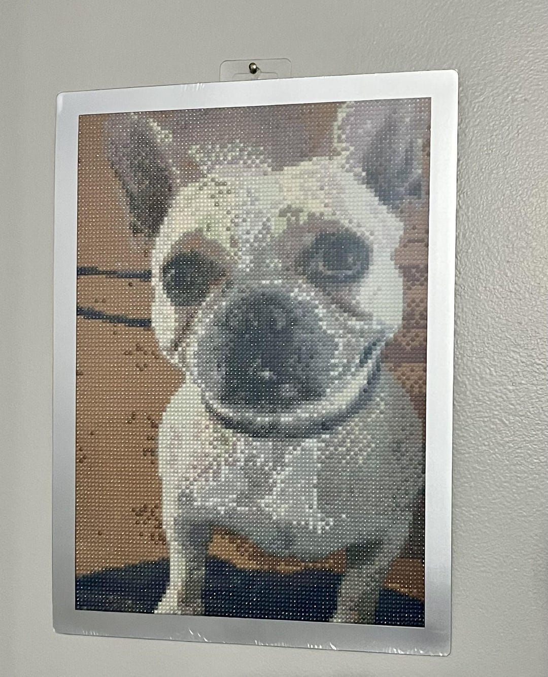 COMPLETED- Typical Frenchie Smile Diamond Painting - WITH Frame - Etsy