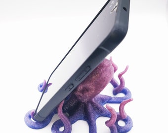 Octopus Phone Holder | Octopus Phone Stand | Tablet Stand | Iphone Holder | Android Stand | Unique Gift | Tech Accessory | Handmade Gift