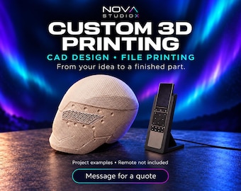 Custom 3D Printing Service & CAD Design, Cosplay Props and Custom Parts