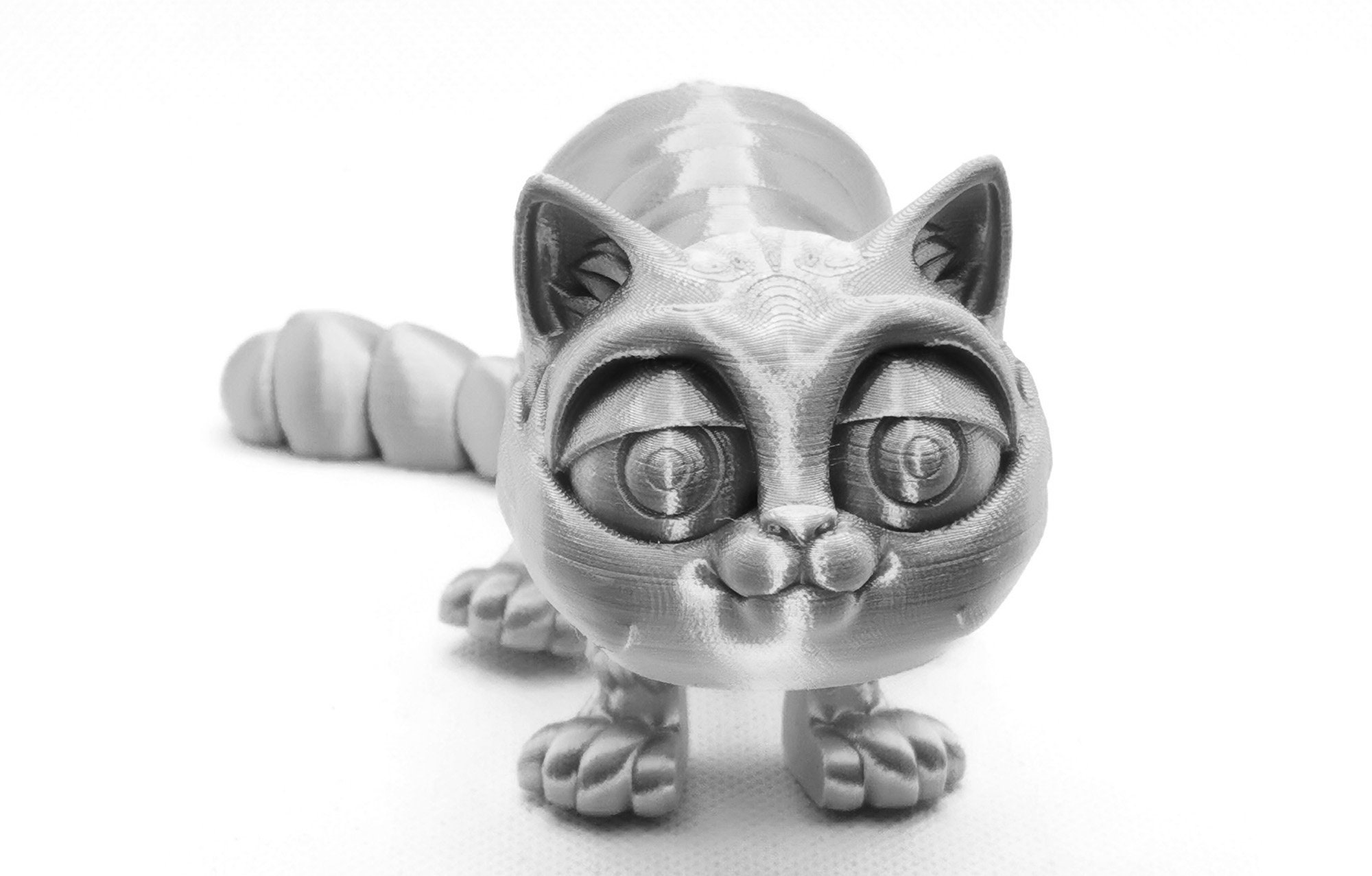 Cat Fidget Gift Articulated 3D Printed Desk Toy Etsy