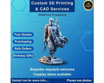 Aangepaste 3D-afdrukservice, cosplay-rekwisieten, CAD-ontwerp