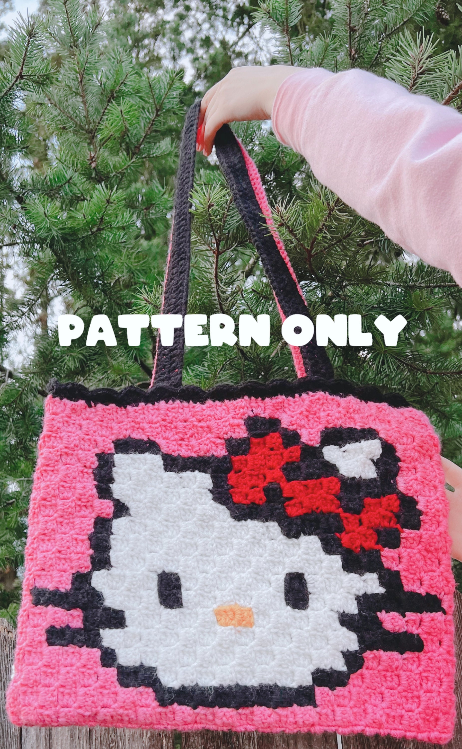 Hello Kitty Inspired Crossbody and Tote Bag
