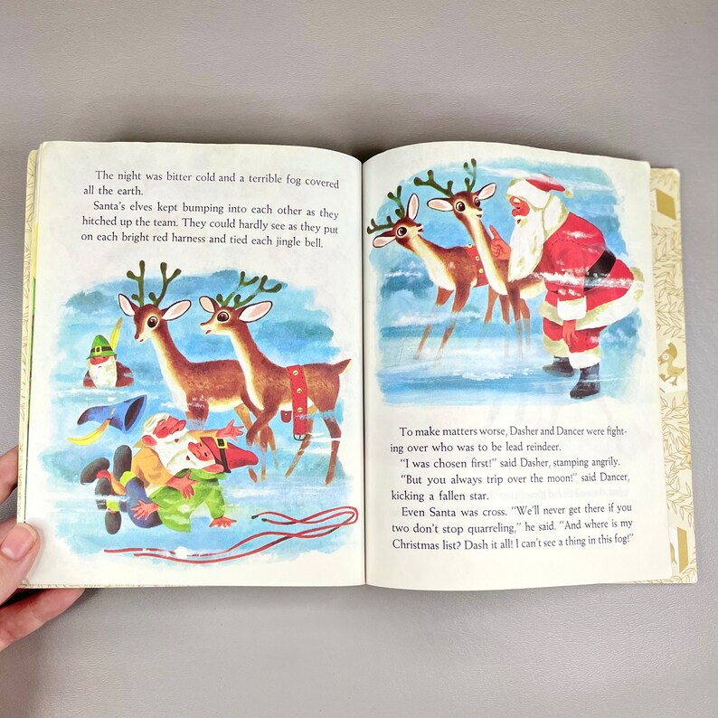 Vintage 1985 Little Golden Book: Rudolph the Red-nosed Reindeer - Etsy