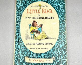 Vintage Book 1957 “Little Bear” by Else Holmelund Minarik, Hardcover Paper Children’s Literature, Collector Gift Idea.