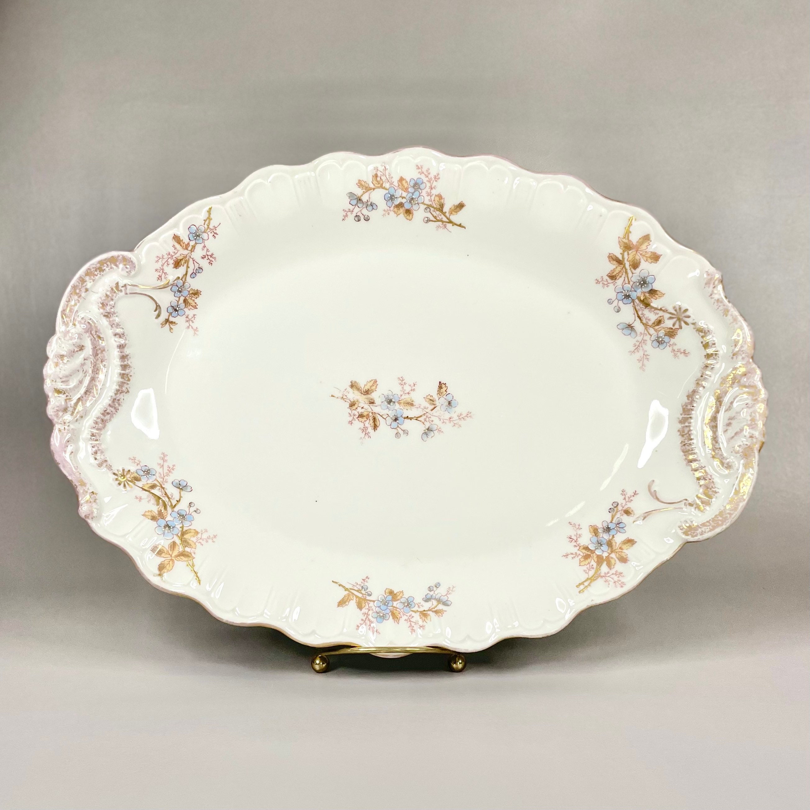 Antique 1891 Limoges Straus Mark and S&S/ L France 14 Inch