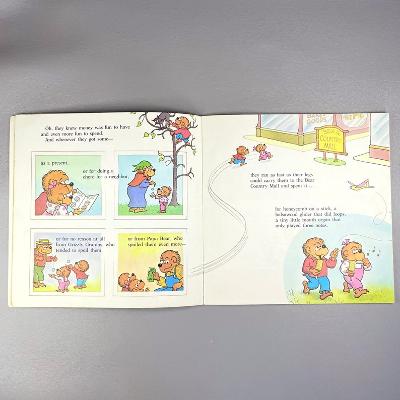 Vintage Book 1983 “the Berenstain Bears Trouble With Money”, Softcover ...