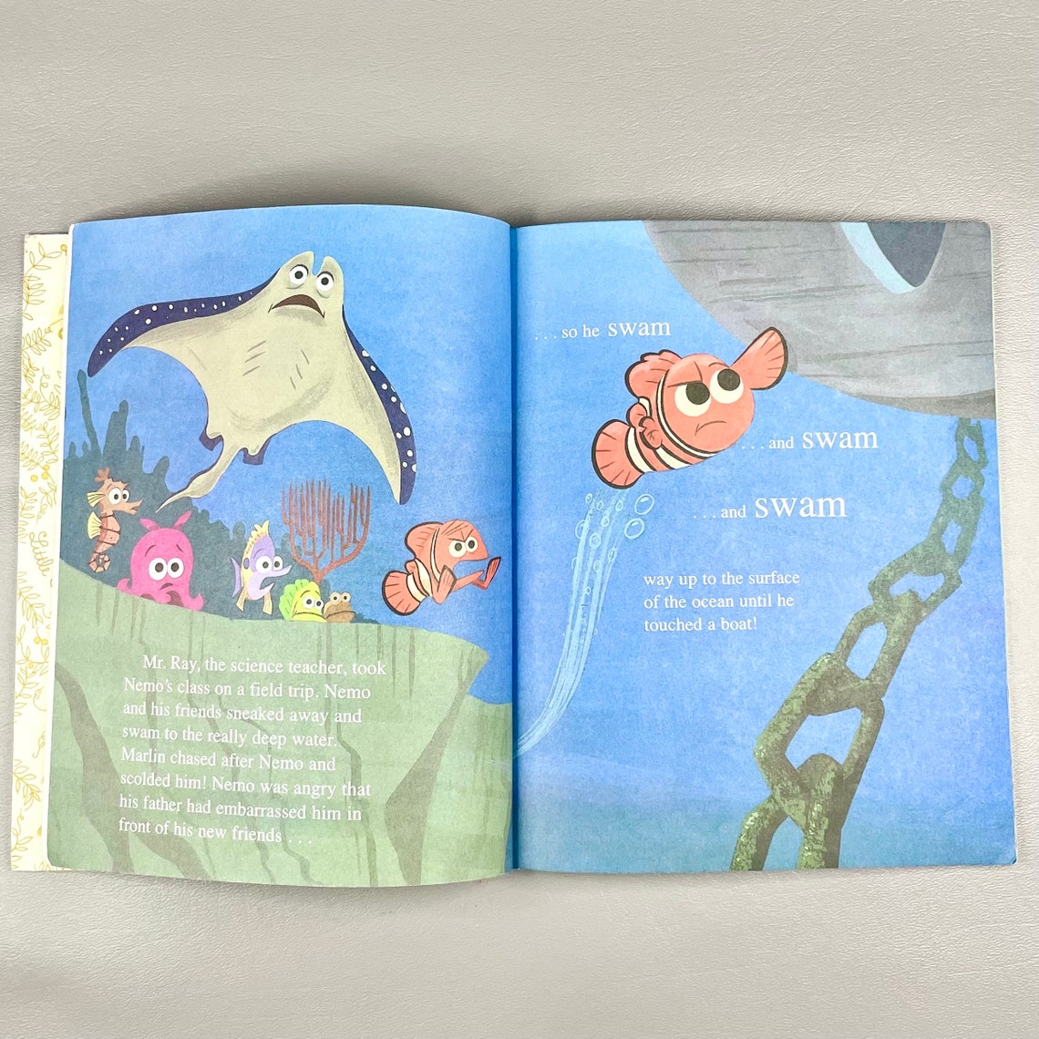Vintage 2003 Finding Nemo Little Golden Book, Disney Pixar Etsy