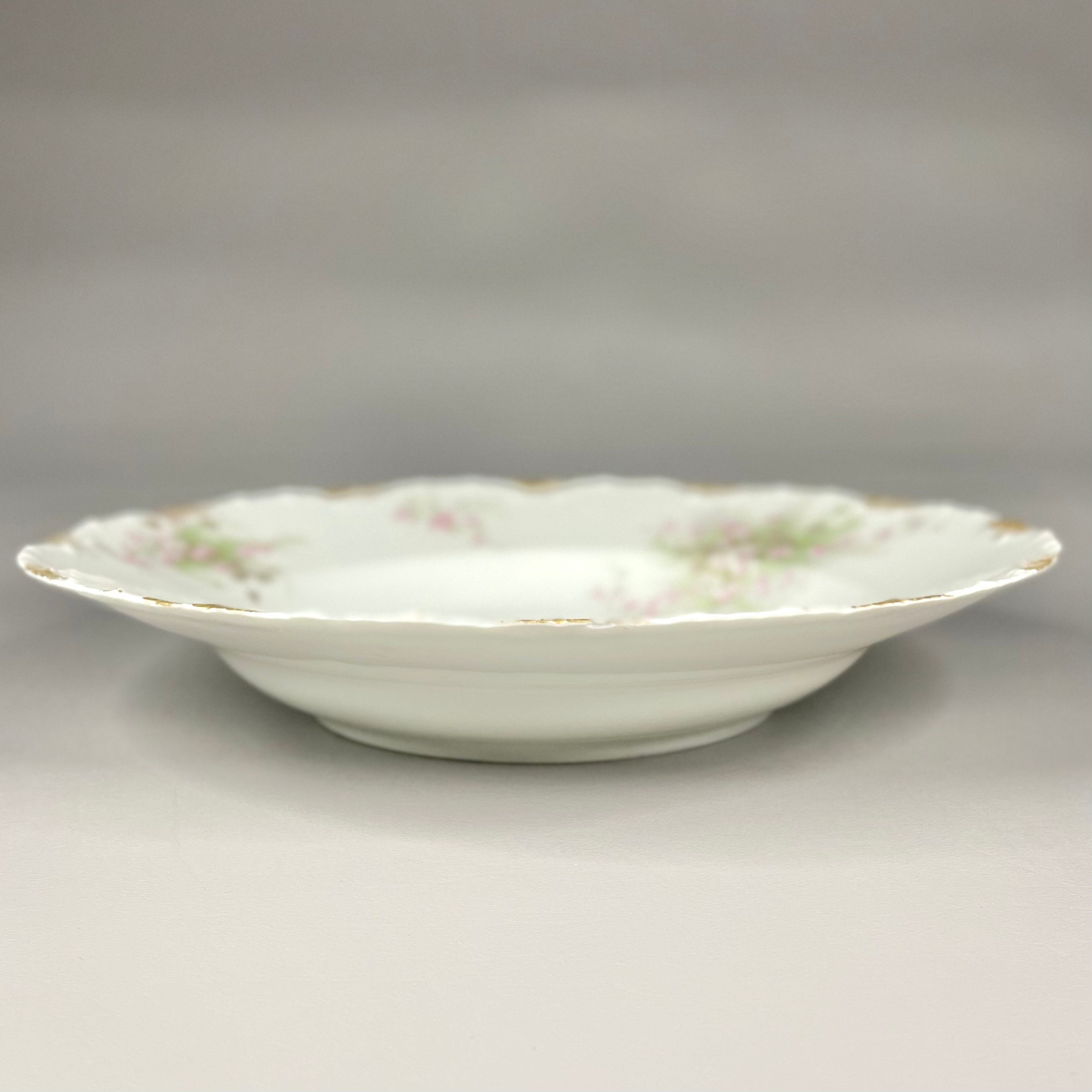 Antique Theodore Haviland Limoges France Pink Flowers Dinner Etsy