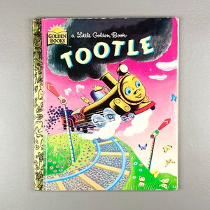 Vintage 1973 Little Golden Book “Tootle”, Happy Train Hardcover Paper Children’s Literature, Collector Gift Idea.