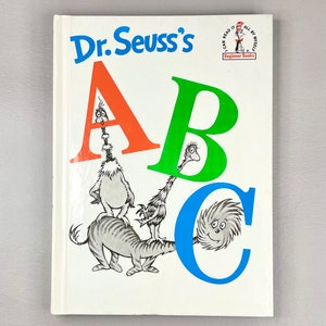 Vintage Buch 1963 “ABC” von Dr. Seuss, Hardcover Papier Kinderliteratur, Sammler Geschenk Idee.