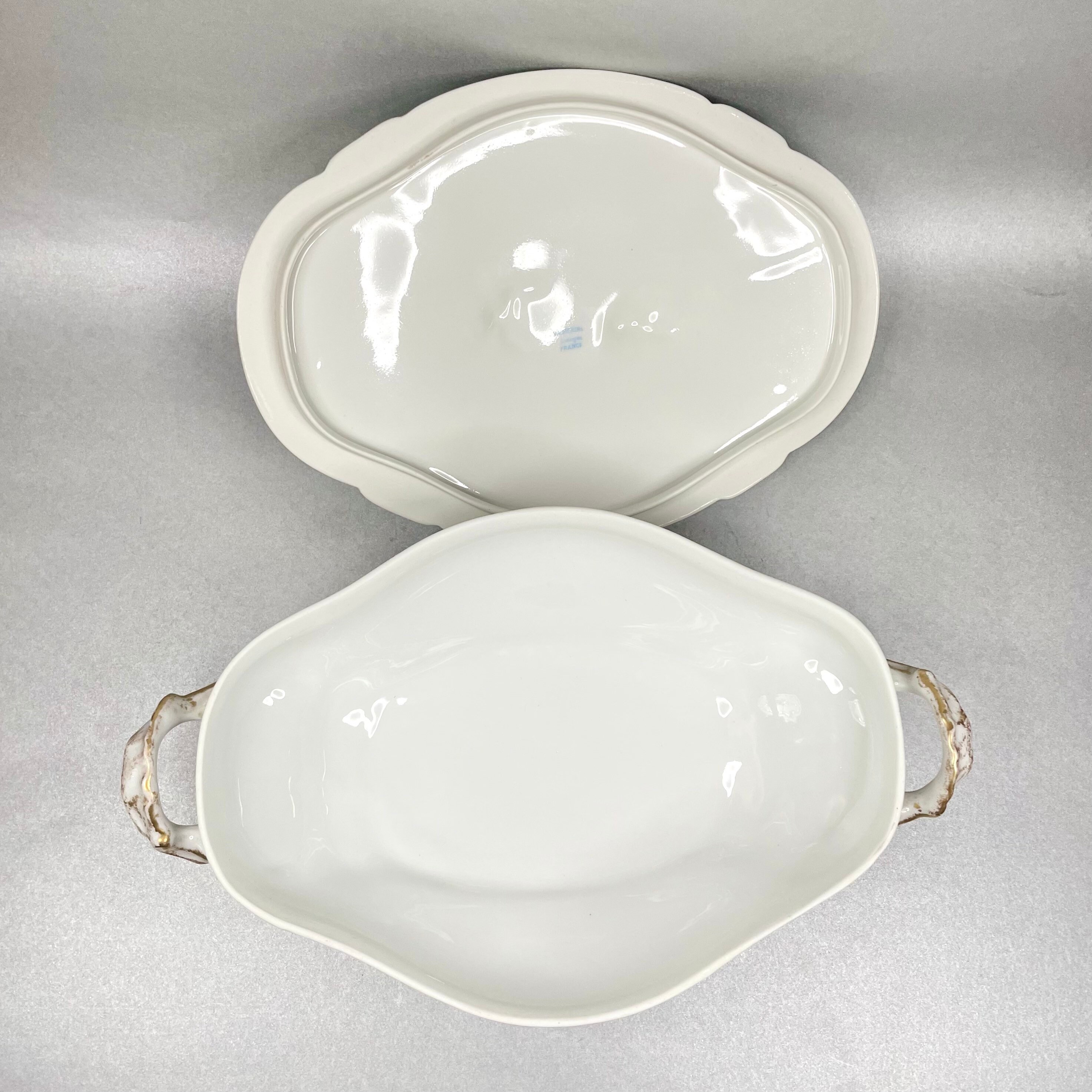 Antique Limoges Wm Guerin Co Casserole France Marked Serving Dish and