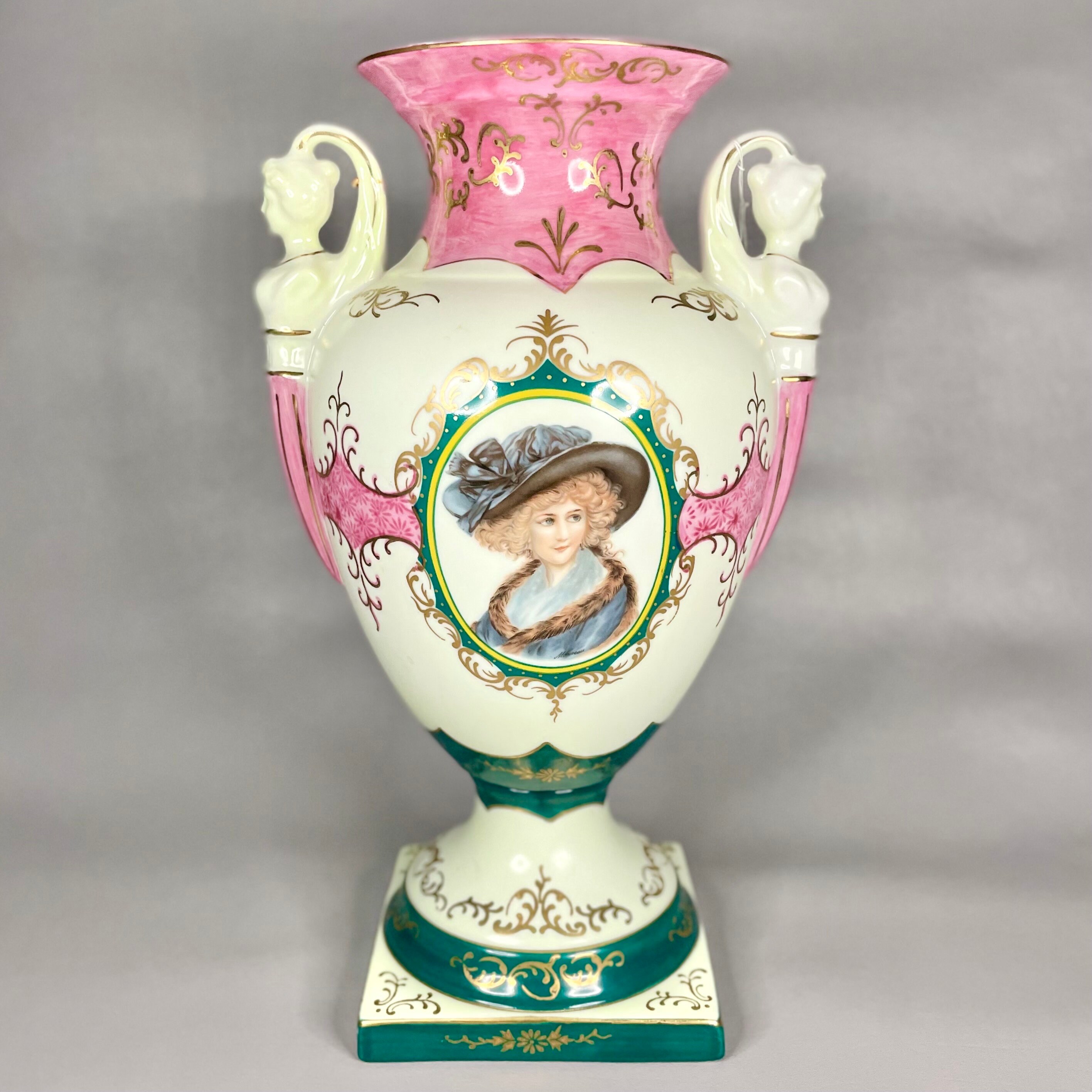 西洋ヨーロッパ ヴィクトリア朝 花瓶 壺 ヴィーナス 天使 取っ手・台は