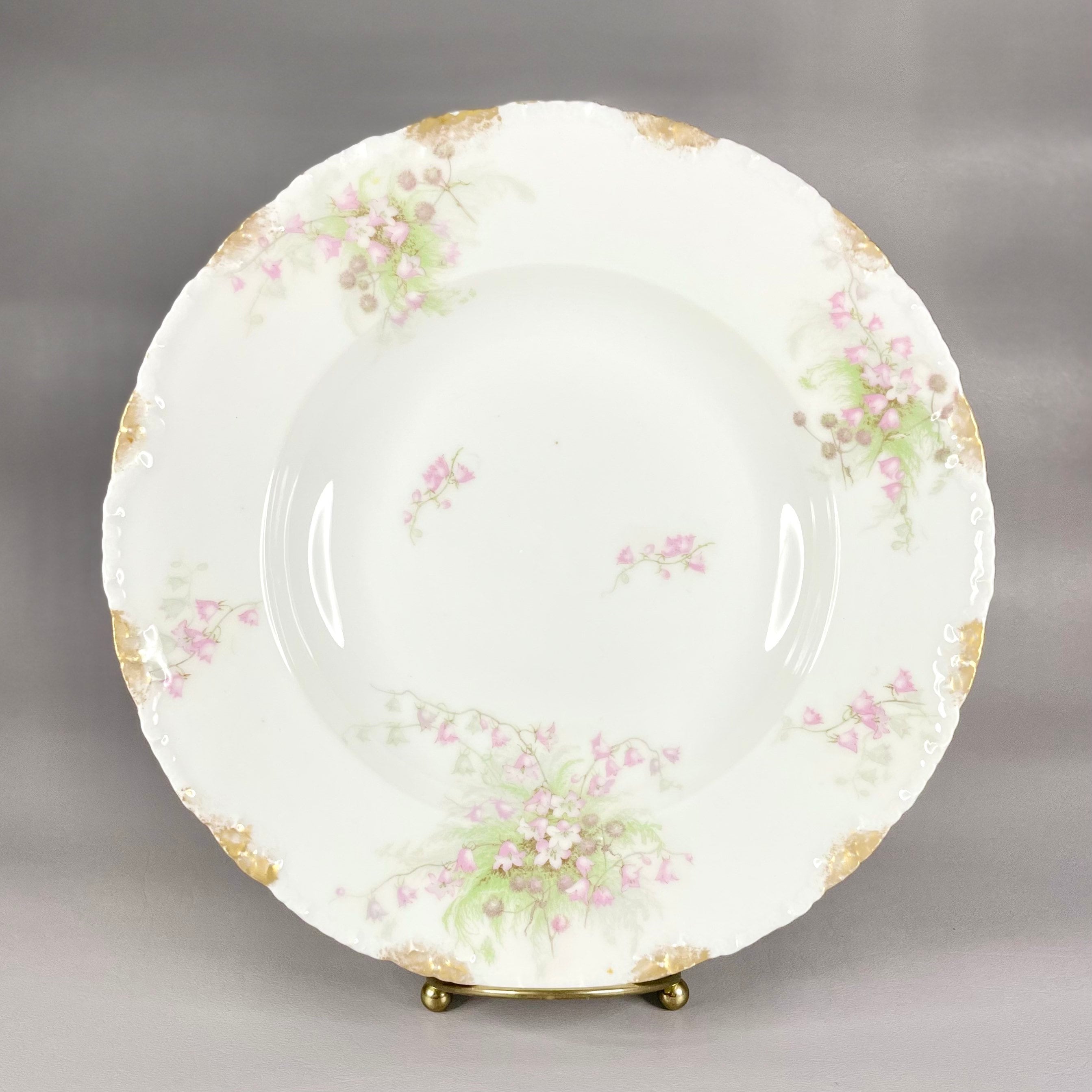 Antique Theodore Haviland Limoges France Pink Flowers Dinner Etsy