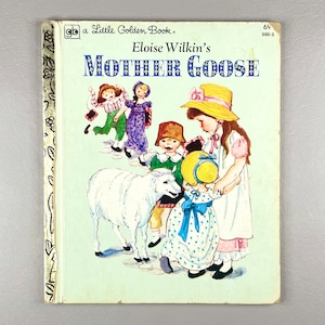 Vintage 1979 Little Golden Book “Mother Goose”, Hardcover Paper Children’s Literature, Collector Gift Idea.
