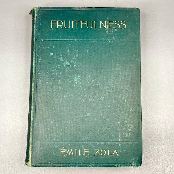 Antique "Fruitfulness" Book by Emile Zola, 1900