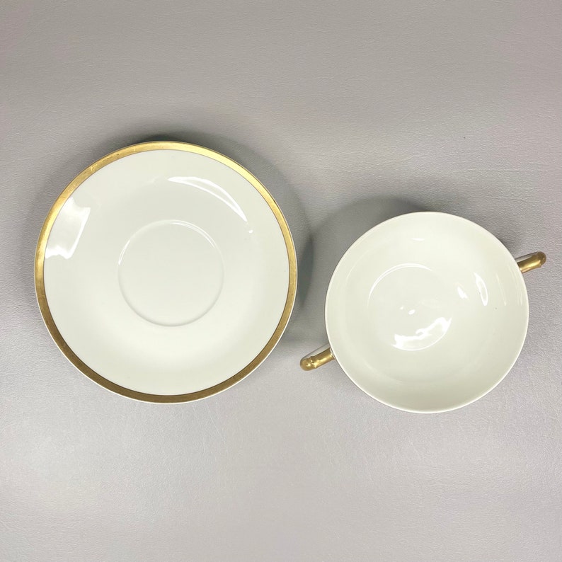 Antique Theodore Haviland Limoges France Consommé Cup / Soup Bowl With