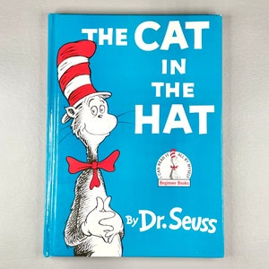 Vintage Buch 1986 “Die Katze im Hut” Dr. Seuss, Hardcover Papier Kinder Literatur, Sammler Geschenkidee.