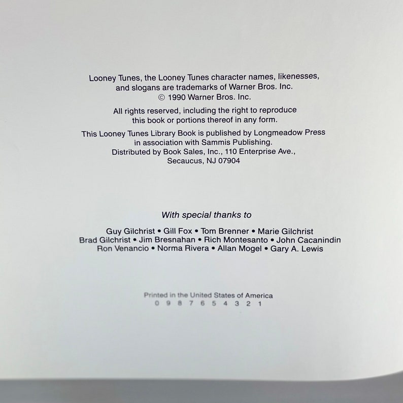 Vintage Book 1990 bugs Bunny and Elmer Fudd in Nighty Night Etsy