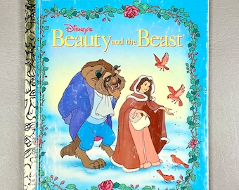 Vintage 1991 Disney's Beauty and the Beast Little Golden Book