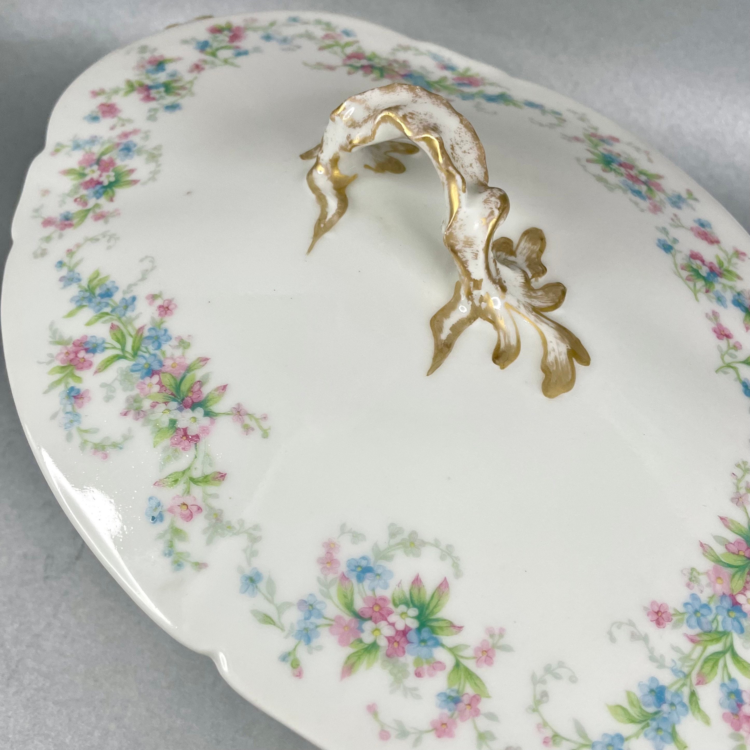 Antique Limoges Wm Guerin Co Casserole France Marked Serving Dish and
