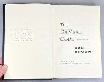 ダン・ブラウン著『ダ・ヴィンチ・コード』革装ハードカバー本 - 特別