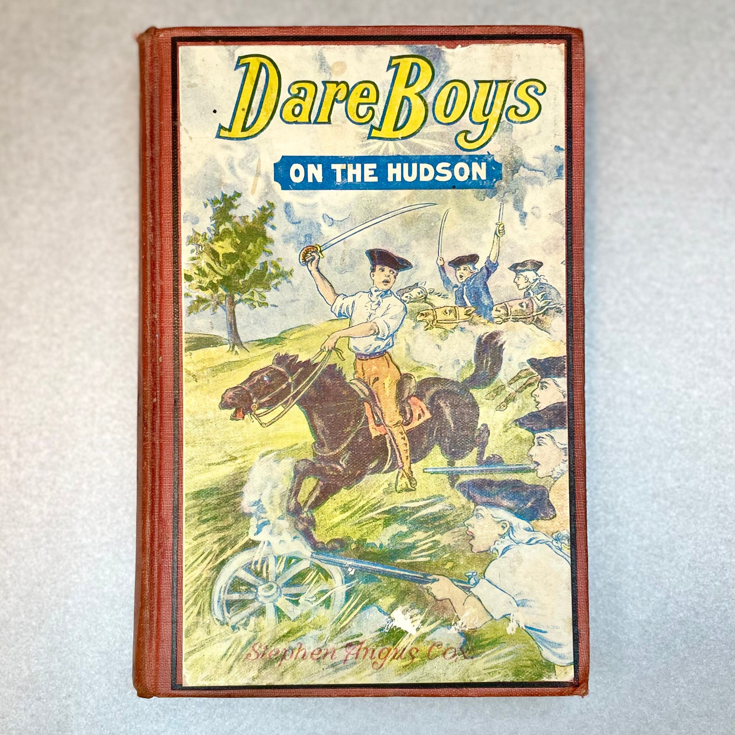 Antique Book 1910 “ The Dare Boys of the Hudson.” by Stephen Angus Cox, First Edition Paper Young Adult Literature, Collector Gift Idea.