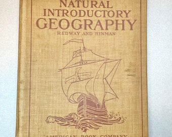 Antiek 1907 Aardrijkskundeboek: Redway & Hinman, collector's Edition