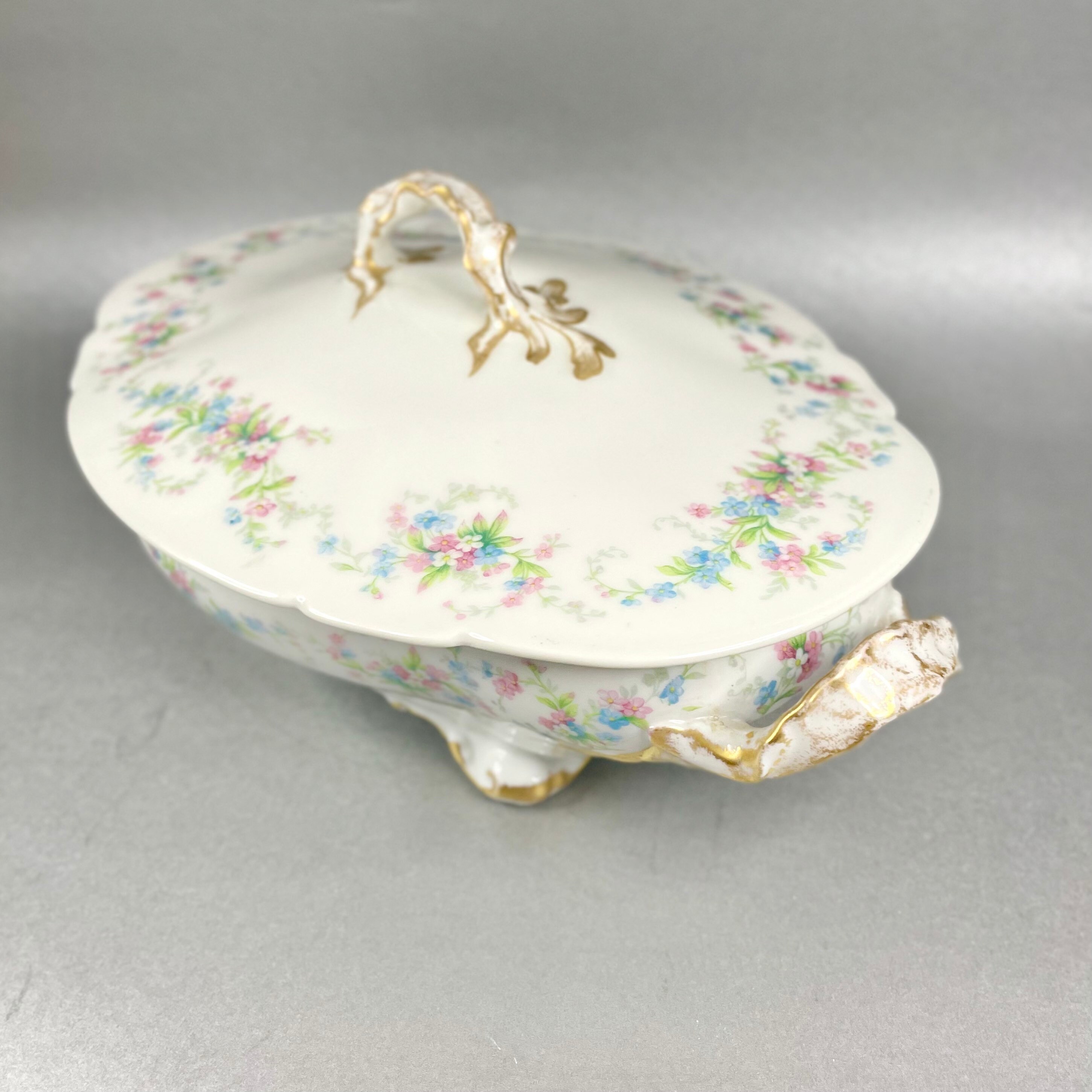 Antique Limoges Wm Guerin Co Casserole France Marked Serving Dish and