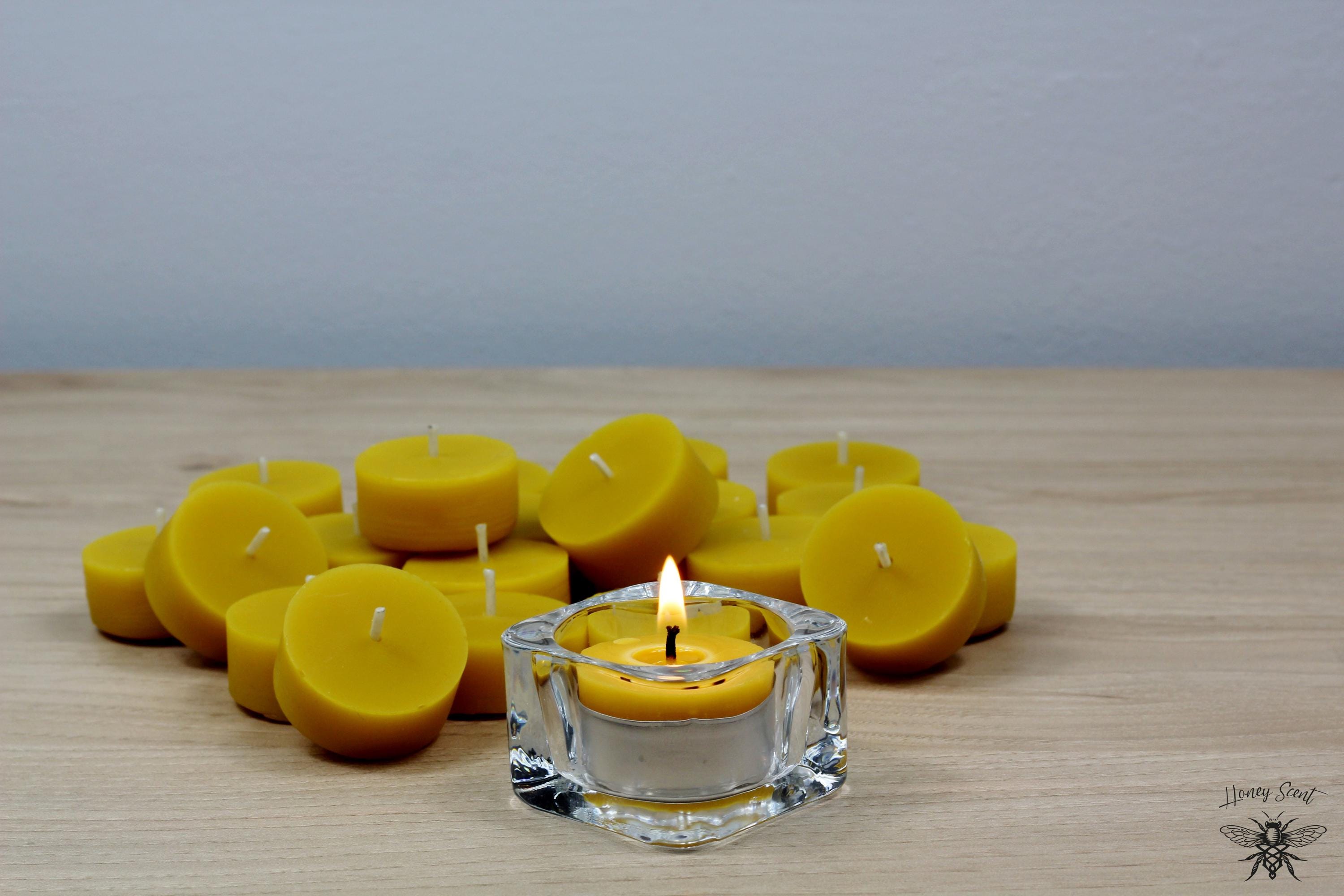 蜜蝋ティーライトキャンドル　120個 香るミツロウティーライトキャンドル✴︎100% Pure essential