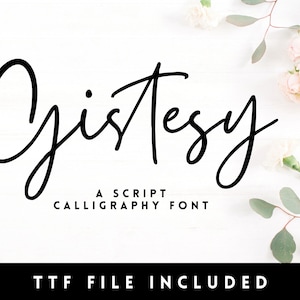 Elegant Script Font: Calligraphy Wedding Font (SVG)