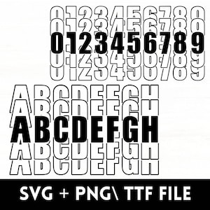 Mirror Font, Full Alphabet, Stacked Letters, Digital Download, Cricut Font, Mirror Letters, Alphabet Svg,  Cricut Fonts,  Collegiate Font