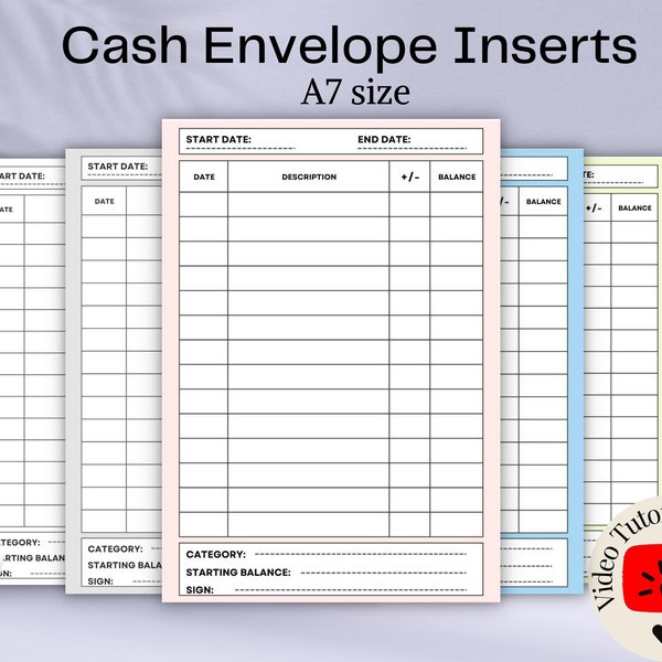 A7 cash envelope insert printable,Spending tracker,Cash envelope label,A7 cash envelope tracker,Expenses tracker template,Paycheck breakdown