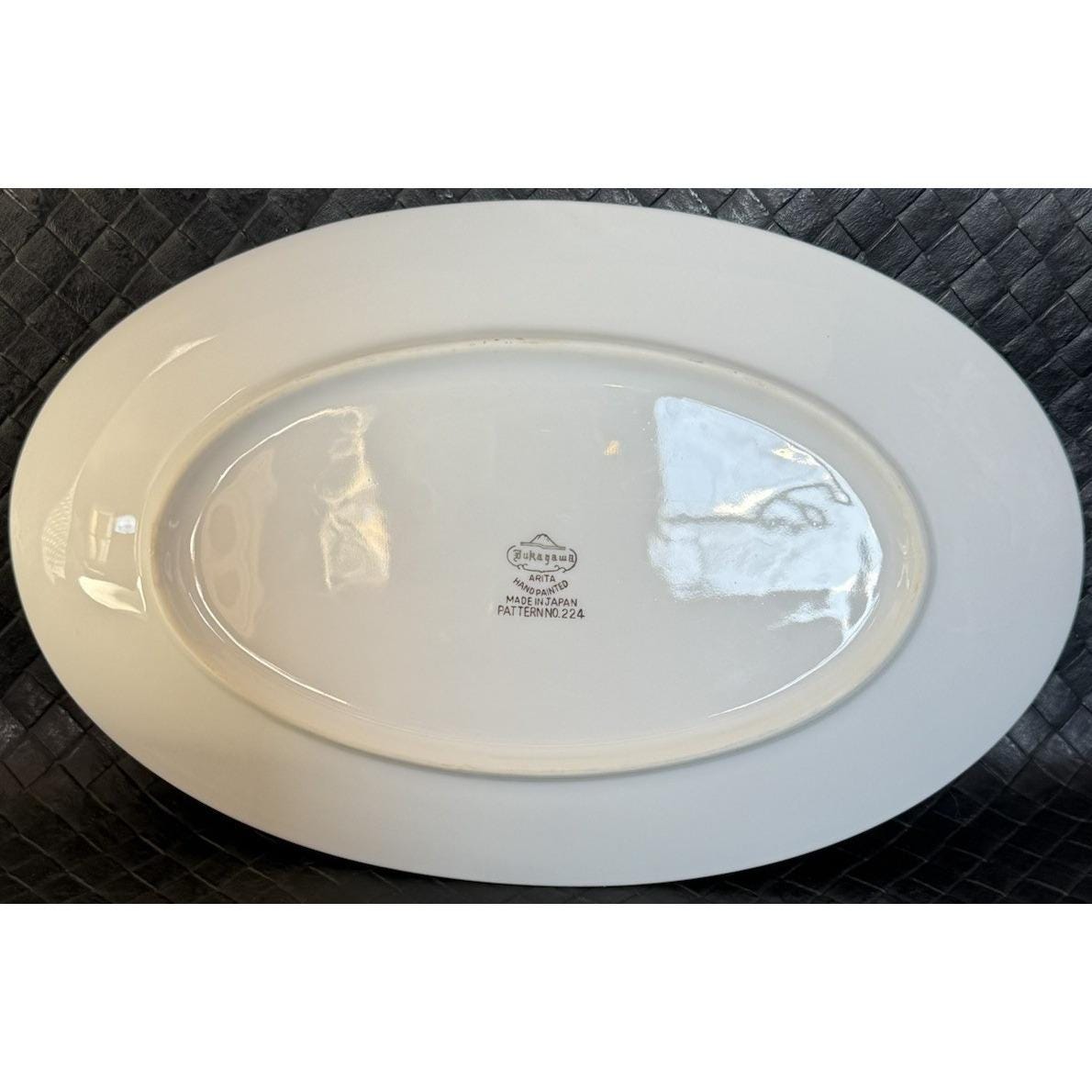 FUJIEI (藤栄) ［FUUA (フーア)］ Fukagawa Platters Arita Silver Tree 224 Set of 2 Hand Painted
