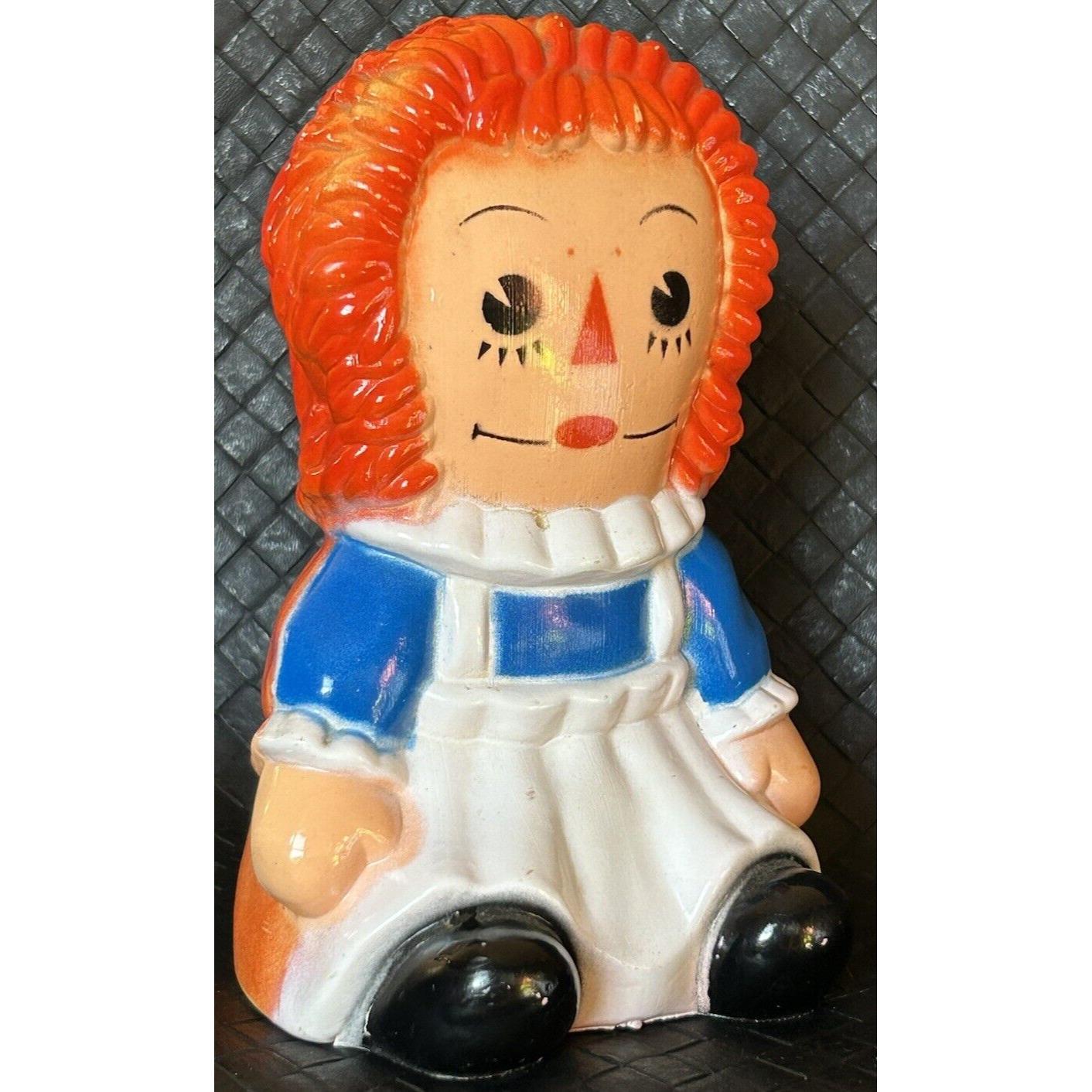 Vintage Raggedy Ann Plastic Piggy Bank - Etsy