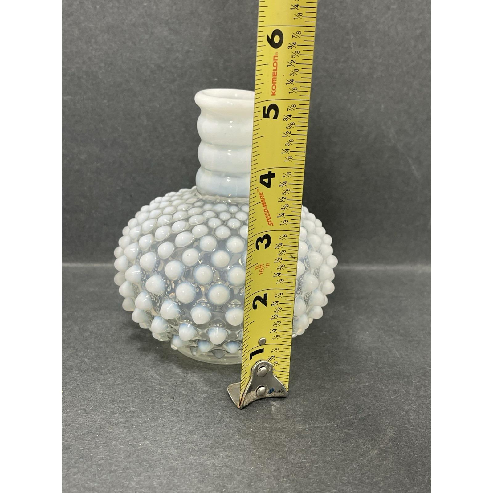 ヴィンテージ フェントンガラス ムーンストーン 香水瓶 花瓶 ホブ 