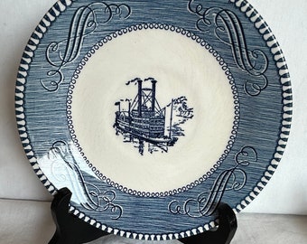 Vintage Blue Dragon Rice Eye Porcelain Bowl, Chinese Dishware