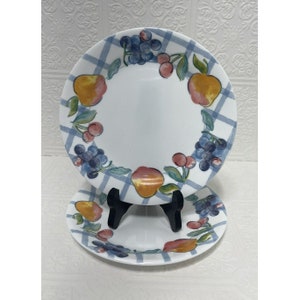 Fruit Too Pattern Set Of 2 Corelle 7 Inch Salad Bread Dessert Plates