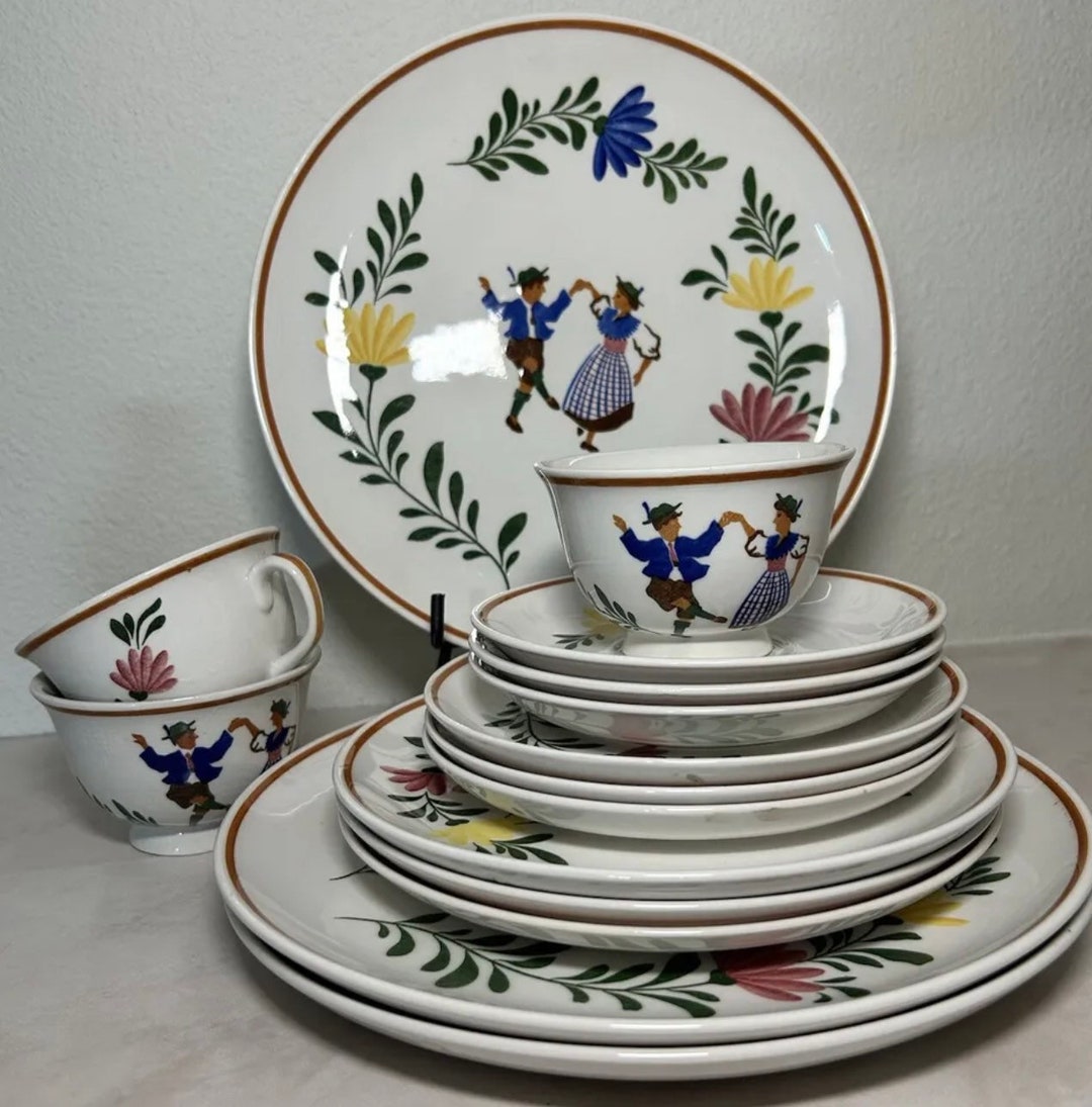 S.B. Alpine Ironstone Peasant Ware 15 Piece Set Germany. Etsy