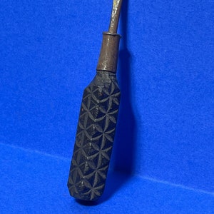 Estate Find!  Vintage Flat Head Screwdriver With Resin Or Bakelite Handle Unique. A very interesting vintage or possibly antique screwdriver