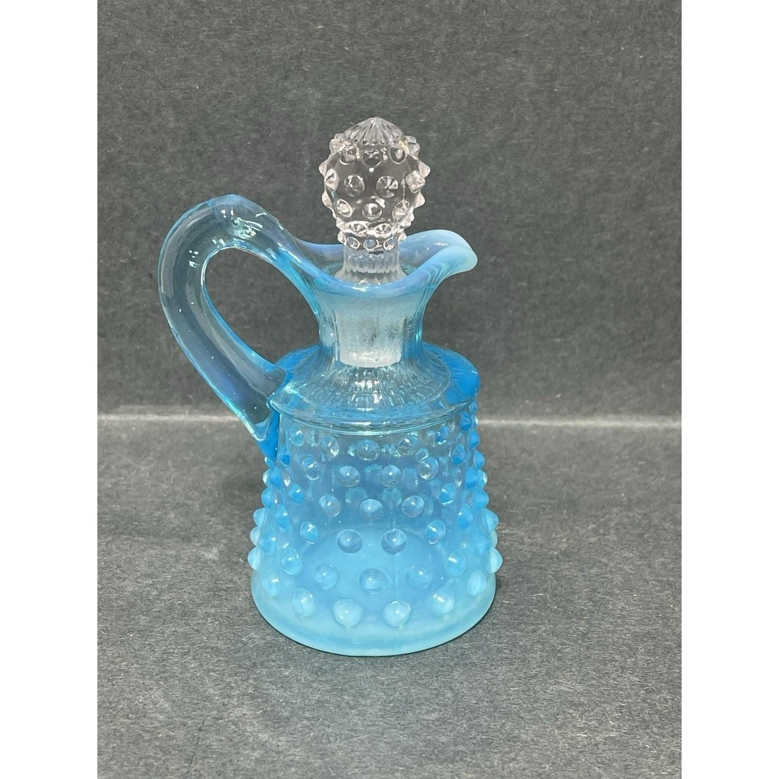 フェントンブルー オパールセント ホブネイル ガラス クルエット