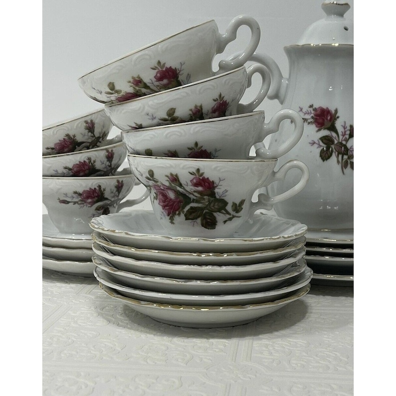Vintage Nasco Del Coronado Japanese Porcelain Teapot and Tea Set 25 ...