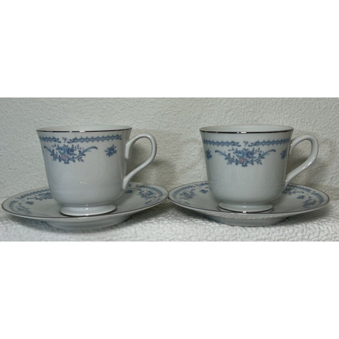 Ekco International Winsford 2 Cups & Saucer Sets Exquisite Fine China Vintage Etsy